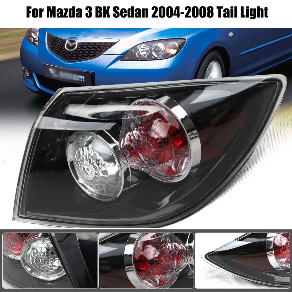 Halogen Rear Tail Light Brake Turn Signal Reverse Lamp For Mazda 3 BK Sedan 2004-2008