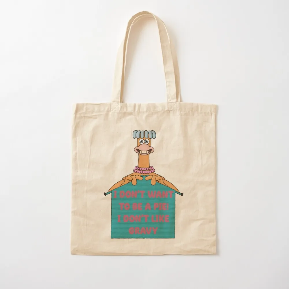 حقيبة حمل منسوجة من Chicken Run Babs حقيبة تسوق نسائية حقائب تسوق قابلة للطي حقائب قماش حزمة صديقة للبيئة #2