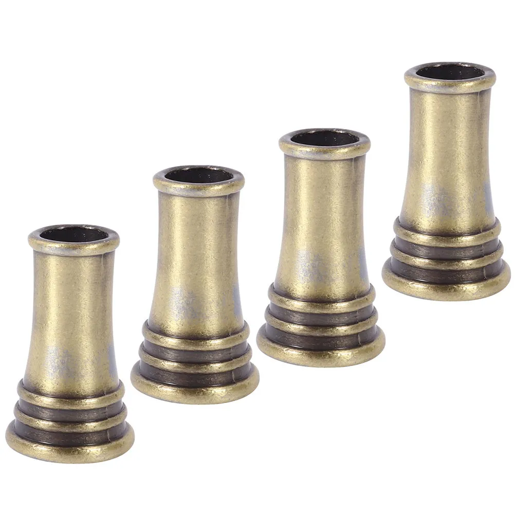 

4Pcs Fine Craftsmanship Copper Pen Holder Round Metal Desk Pen Fade-Resistant for Office Study Bedroom Library Use
