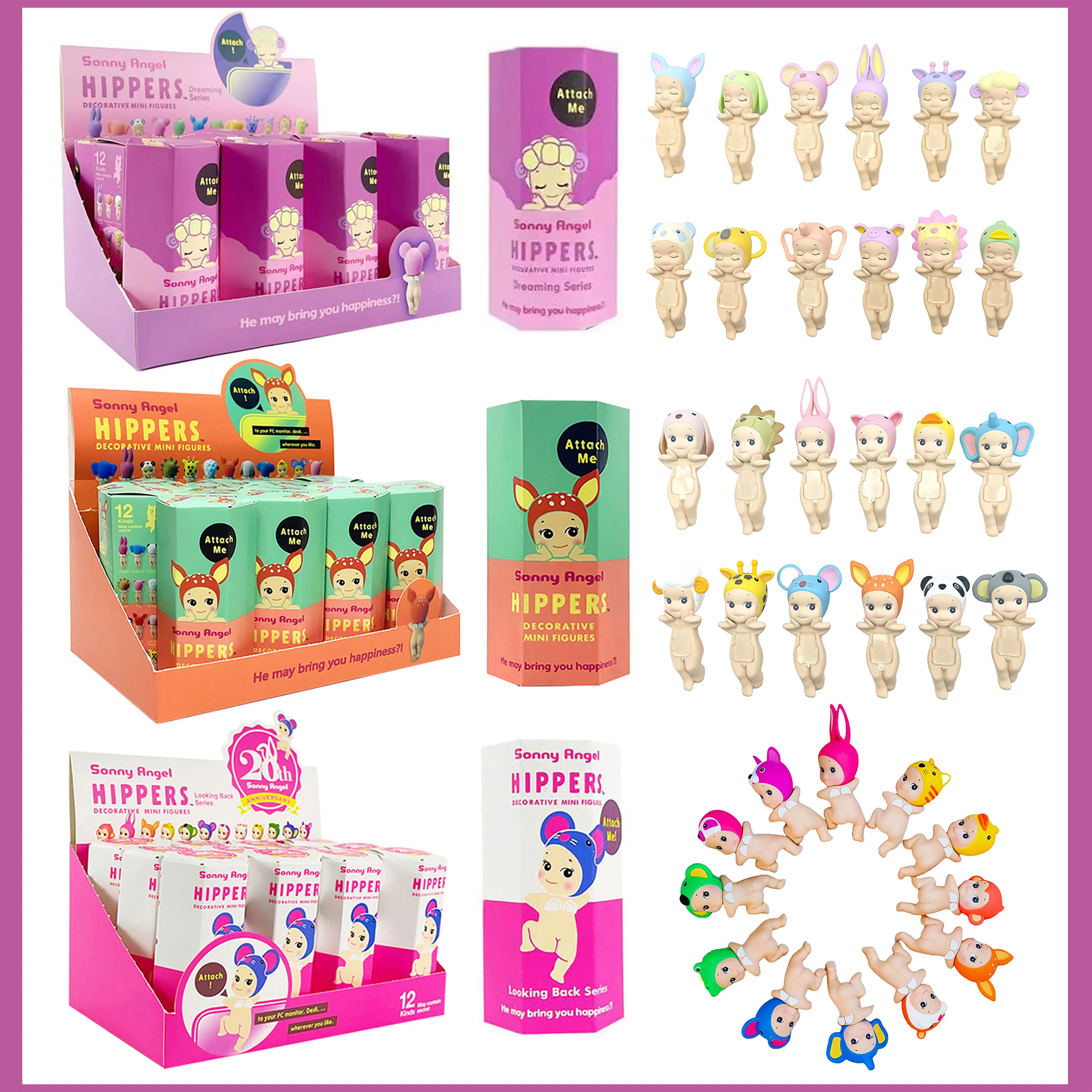 

Sonny Angel Blind Box Toys Hippies kawaii Anime Action Figures Mobile Computer Decoration Collection Birthday Christmas Gifts