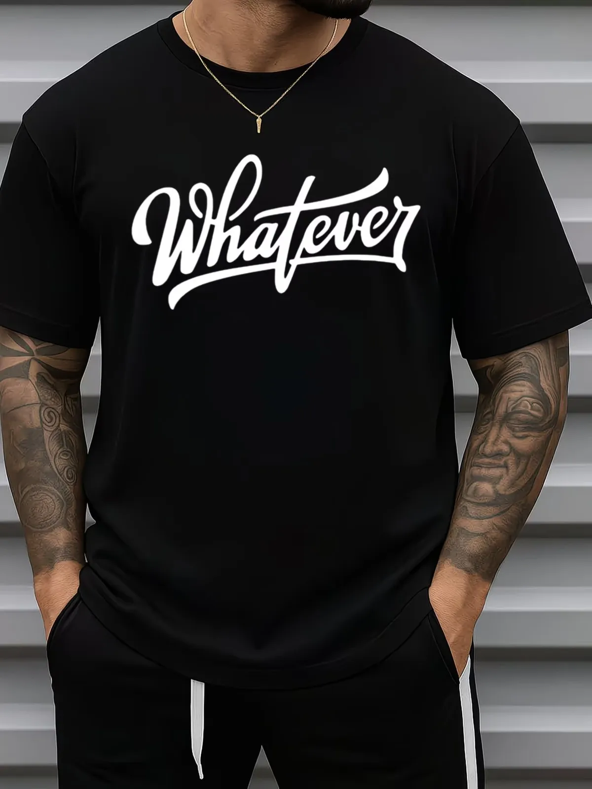 

Funny Whatever Slogan T-Shirt Clothing, Shoes & Accessories|Men|Men's Clothing|Shirts|T-Shirts