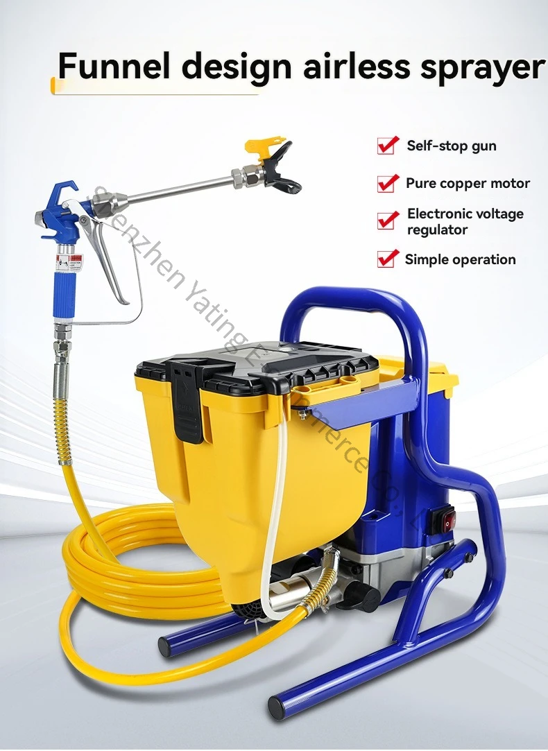 ZT-1800 High-Pressure Electric Spray Gun  Atomizing Sprayer Paint Automotive Coatings Latex Disinfection Formaldehyde Removal