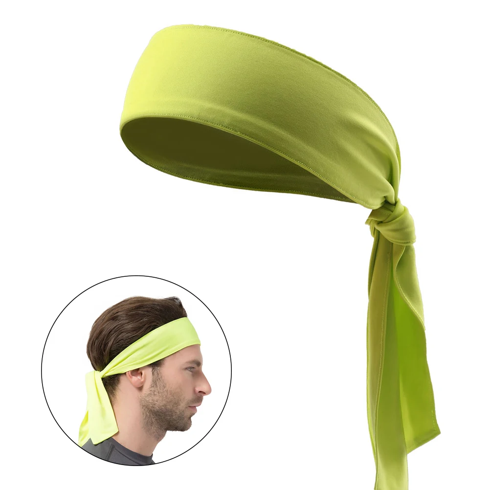 

Head Tie Sports Headband Tie Headband for Running Working Out Tennis Karate Athletics Pirate Costumes (Fluorescent Yellow)