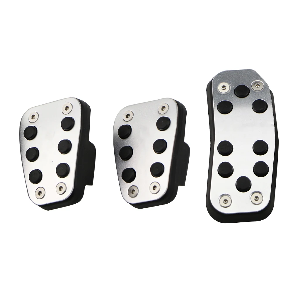 Car Styling Pedals Pad for Ford Fiesta MK7 2009 - 2015 Aluminum Alloy Pedal Cover for New Fiesta 2009 - 2019
