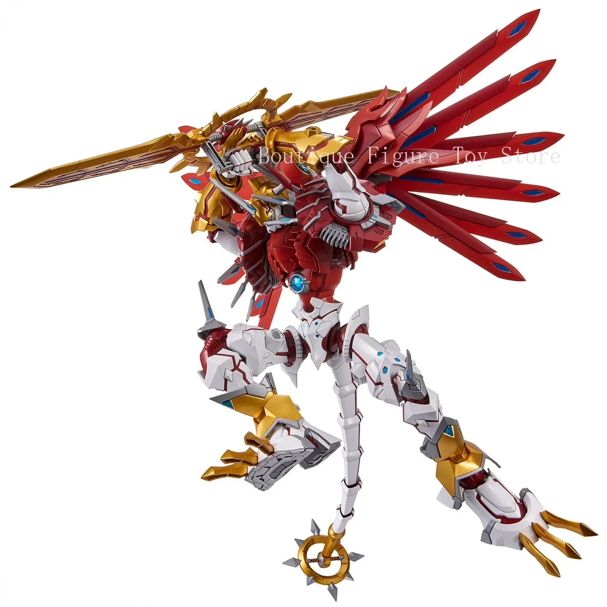 In Stock Original Bandai Figure-rise Standard Aขยายเอกวาดอร์ผจญภัยShine Greymon Assembly Action Figureอะนิเมะรุ่นของเล่น