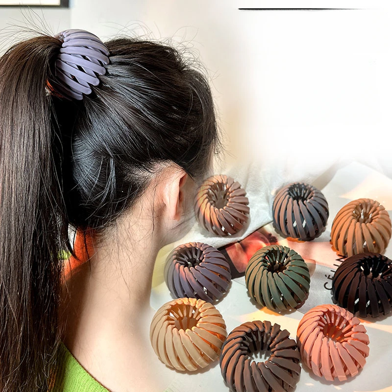 

Ponytail Hair Clips for Women Bird Nest Shaped Hair Claw Girls Simple Hairpin Lazy Braider Tool Women Hair Accessories