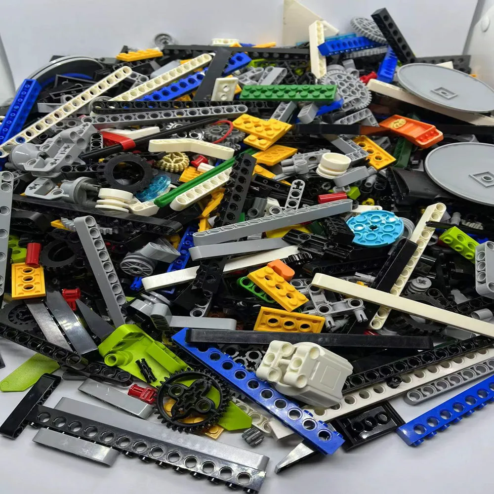 DIY Mixed Gear Tech Parts Packaging Pieces Building Blocks Bulk Random MOC Bricks Pack Construction Educational Toys Boys Gifts.