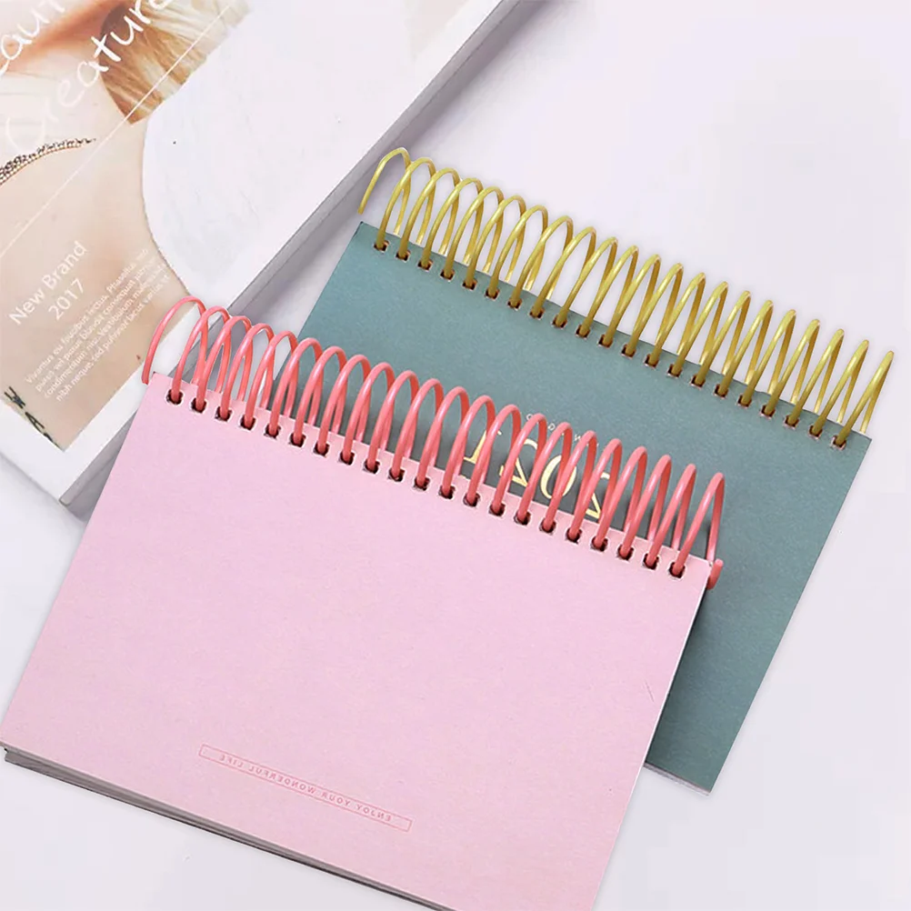 18 Pcs Binding Ring Notebook Spiral Rings Notepad Binder Fashion Mini Clips Plastic Organizer