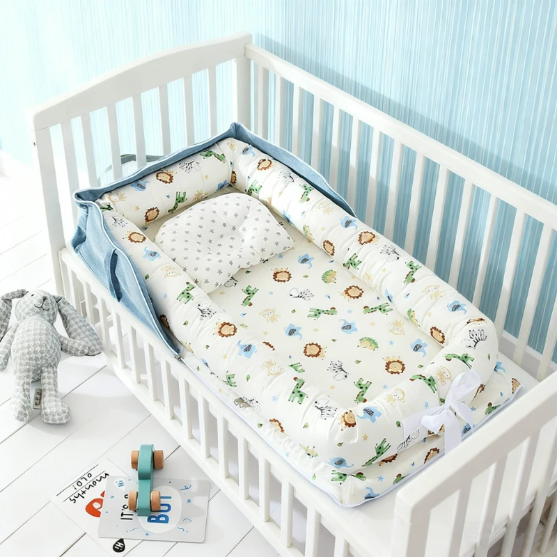 

2026 New Single Shoulder Style Foldable Travel Baby Cribs Portable Baby Bassinet Lightweight Toddler Bed