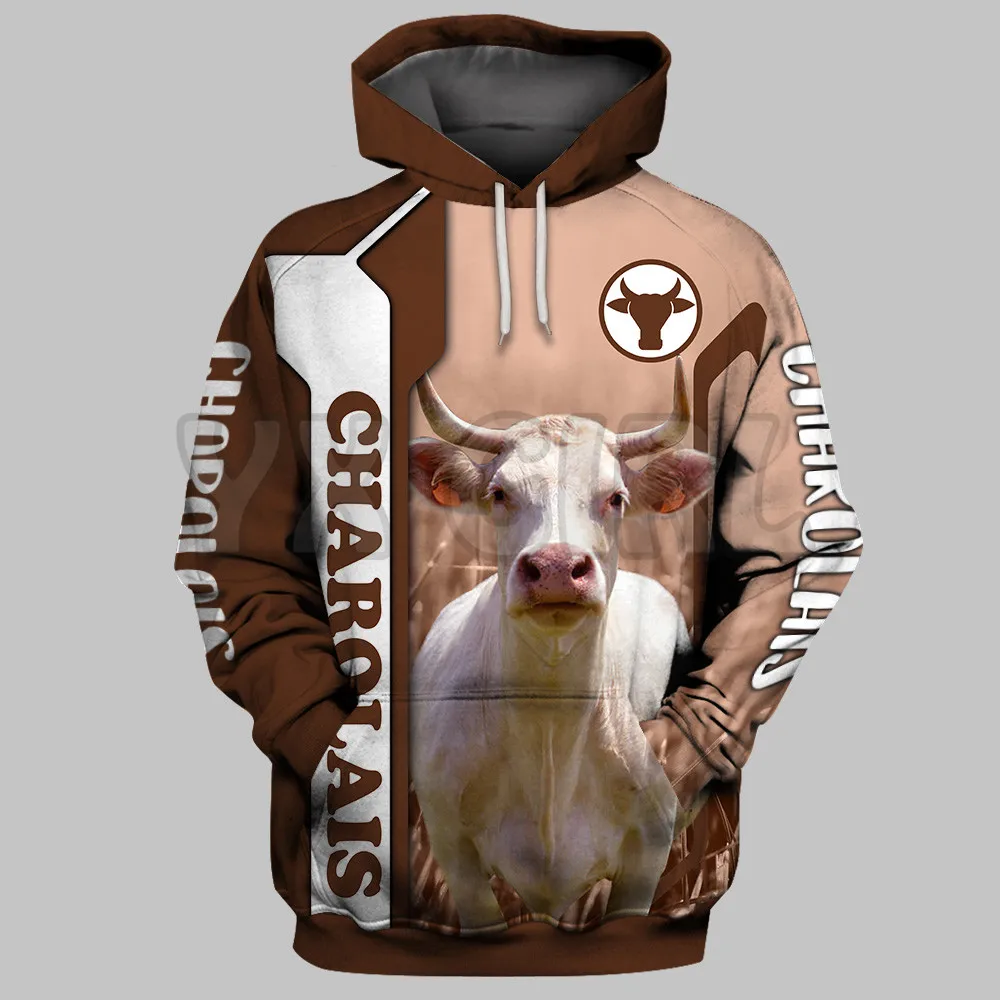 Beefmaster  3D Printed Hoodies  Unisex Pullovers Funny Dog Hoodie Casual Street Tracksuit