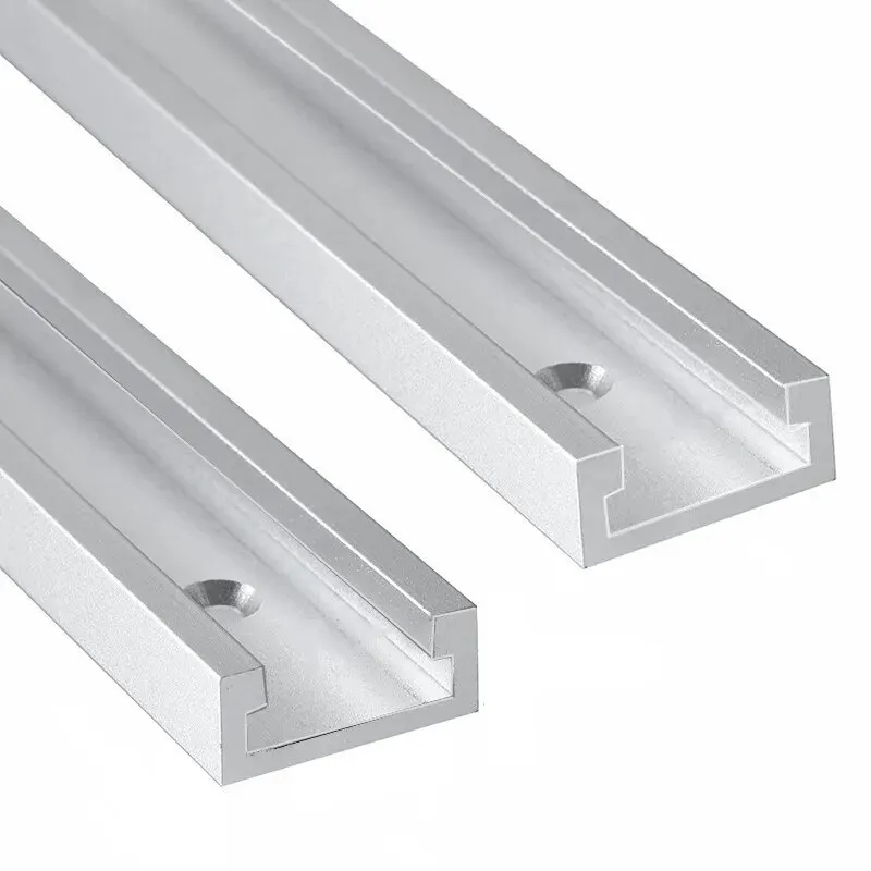 Aluminum T-Track Miter Track Jig, 30/40/50cm Woodworking T-Slot Chute Rail, T Slider Fixture Slot Slide Limit Guide