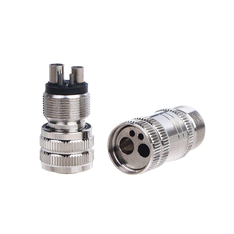 1PC Dental Turbine Handpiece Adapter 4 Holes 2 Holes Changer Connector For High Speed Handpiece Spare Parts Tool Tubing Hose