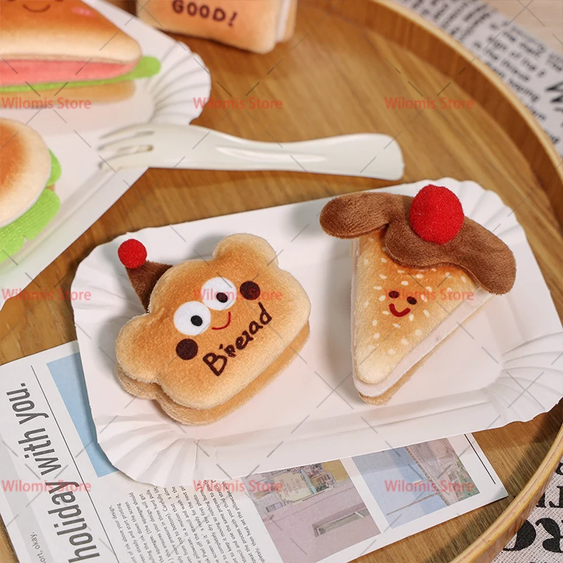Cute Dessert Series Plush Toy Stuffed Food Cake Cookie Milktea Apple Peach Cartoon Fr uit Plush Fridge Magnets Kid Birthday Gift