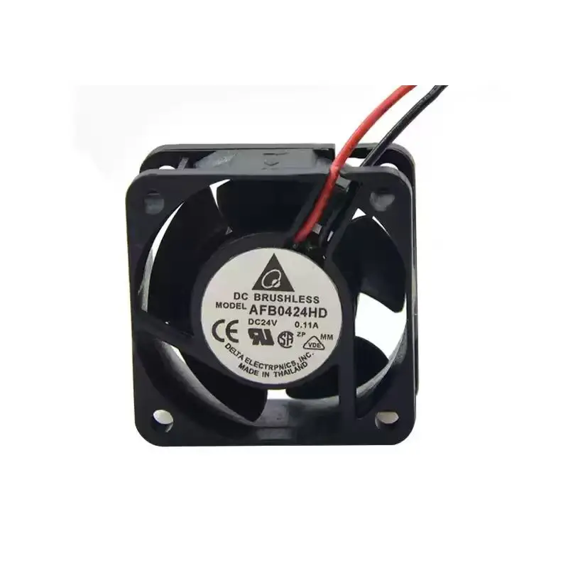 2-Pack AFB0424HD DC 24V 0.11A 4020 Cooling Fan, 40x40x20mm Dual Ball Bearing Mini Industrial Inverter Server Case Axial Fan