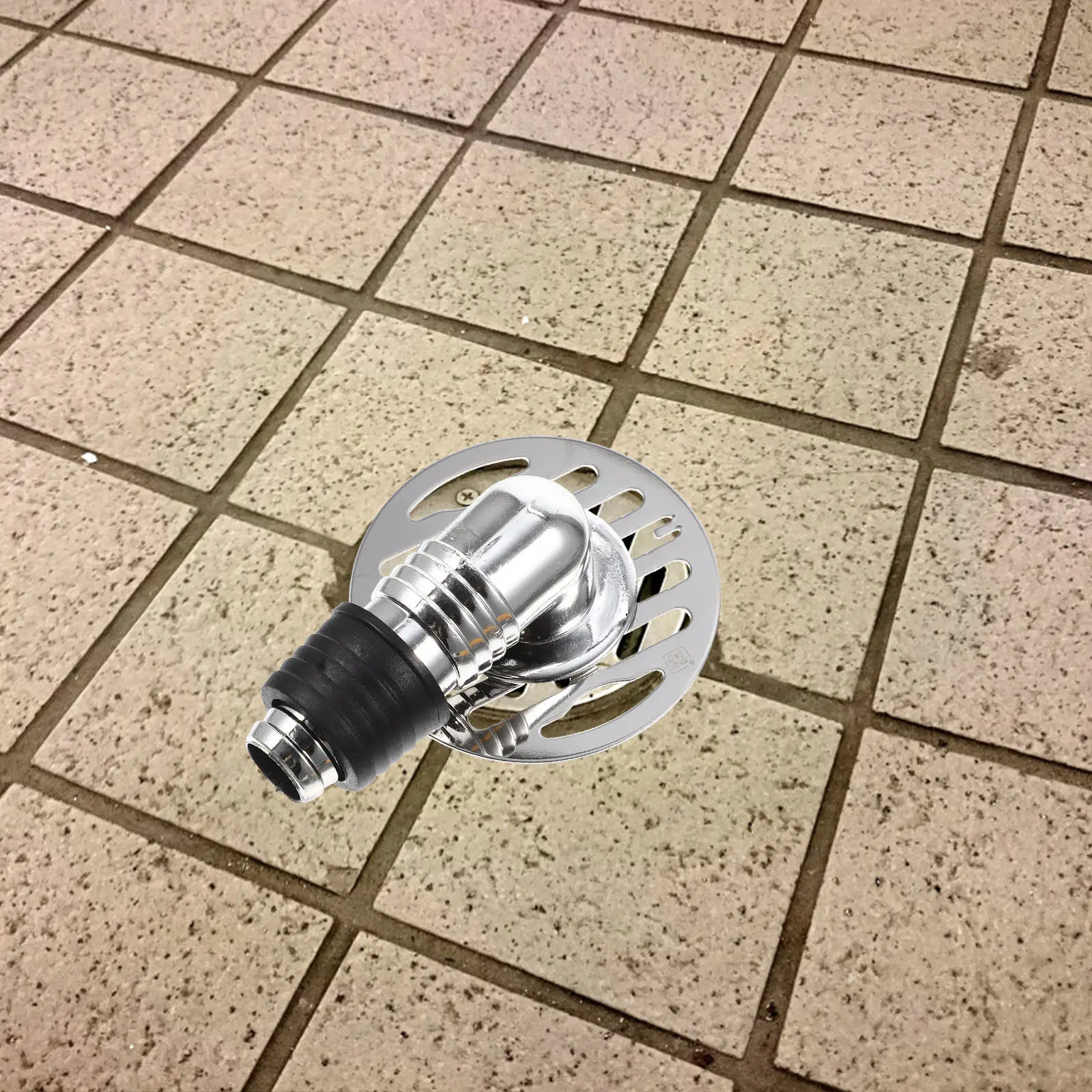 Stainless Steel Floor Drain Pipe Connector 90 Degree Elbow Joint for Washing Machine Wastewater Outlet
