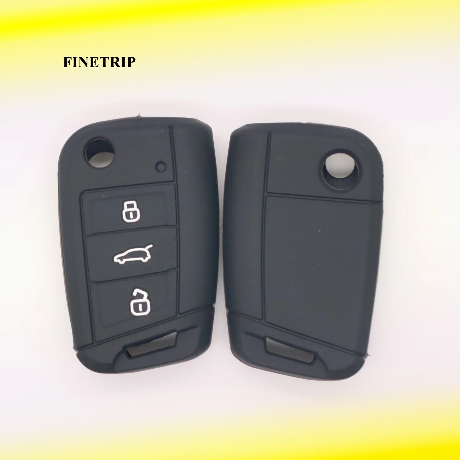Car Key Cover Case Holder For VW Golf 7 T-Cross POLO T-Roc Skoda Octavia A7 Fabia leon Rapid Karoq SEAT Leon Ateca Ibiza Toledo