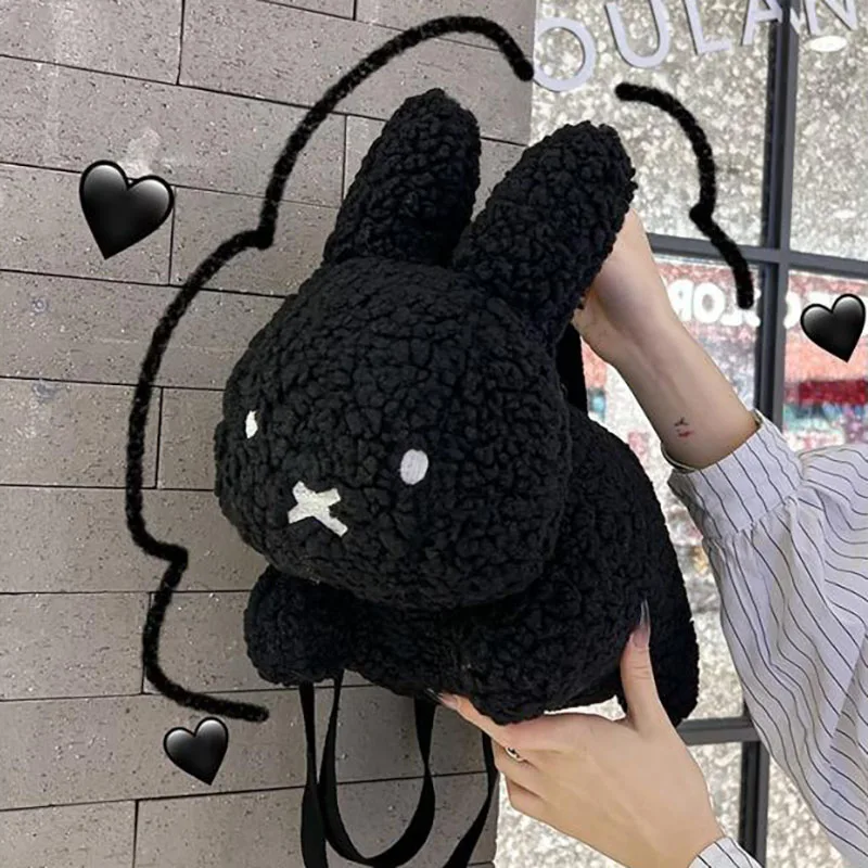 Doll Fashion Shoulder Bag Female Winter Kawaii Plush Miffyyed Rabbit Cartoon Messenger Bag Versatile In Autumn and Winter