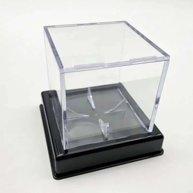 A0KA Football Display Case, Acrylclear Display Box mit Stand, Softball -Basketballhalter -Box für Organisation & Showcases