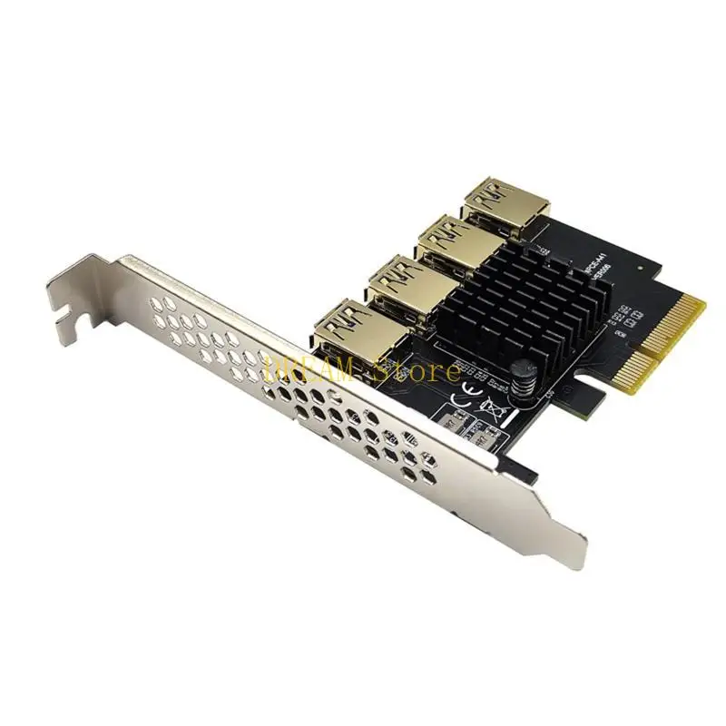 PCI-E Riser Board 1 to 4 GPU Extender Riser Card Adapter PCI for Express 16X Slo Best Sale