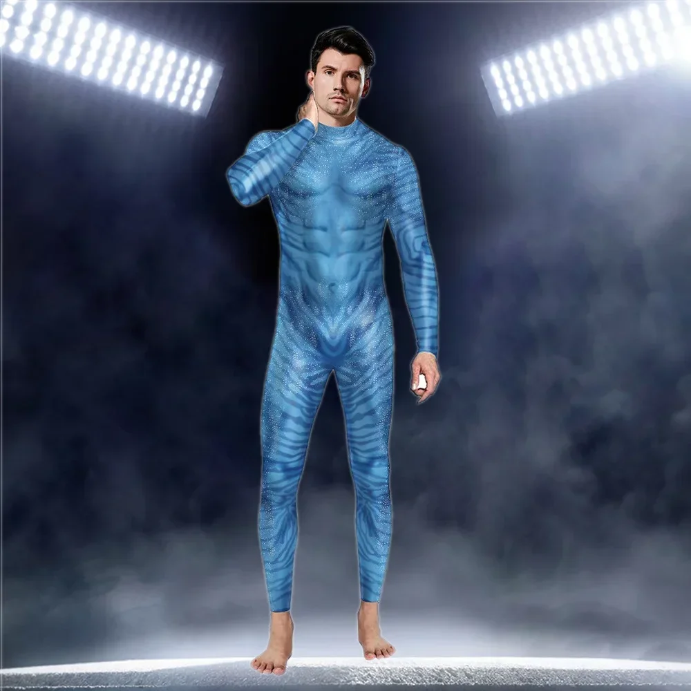 Cosplay Avatar Costumes Women and Men for Halloween and Christmas Sexy Bodysuit Movie the Way of Water Adult Clothing