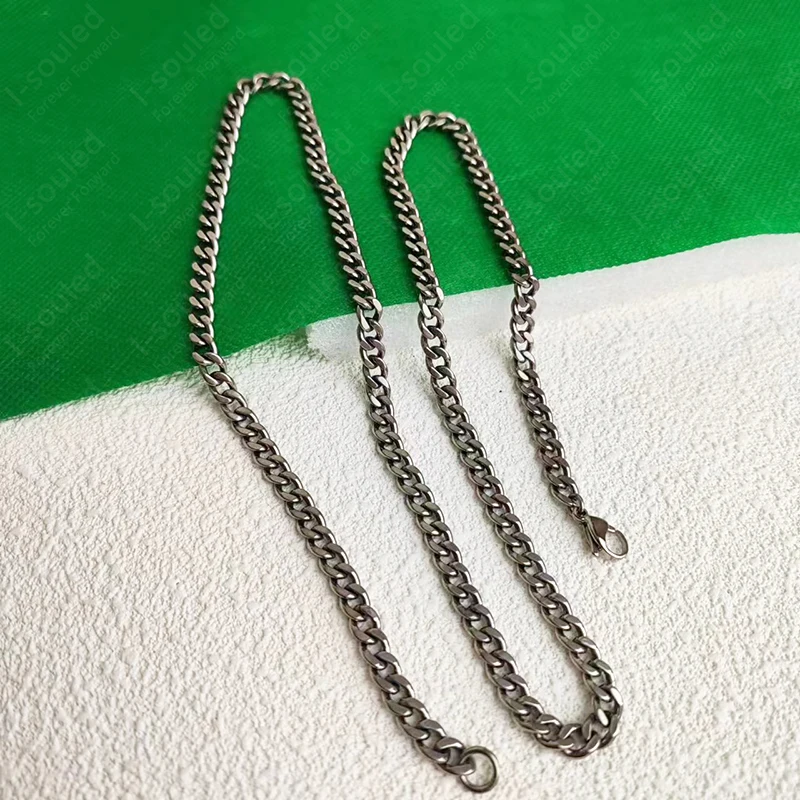 

5.5 MM True Titanium Necklace Wearing Every Day (Hypoallergenic Nickel Free Chain)