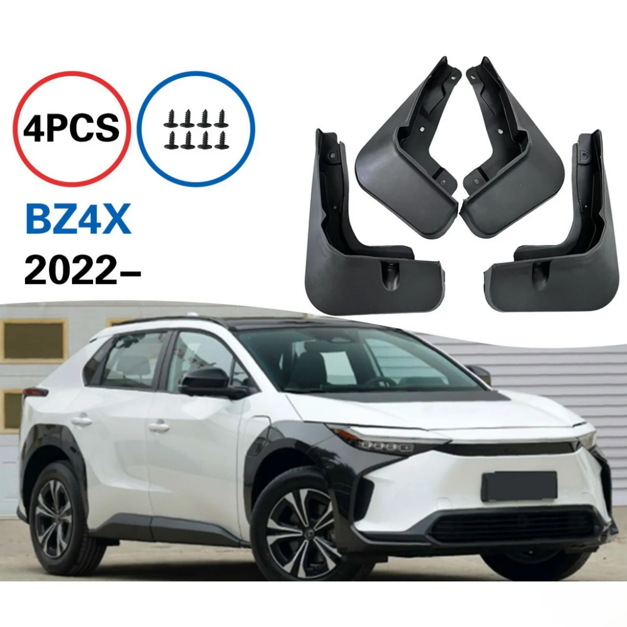

Для Toyota BZ4X 2022 переднее и заднее 4 шт. брызговики на крыло колеса брызговики автомобильная защита