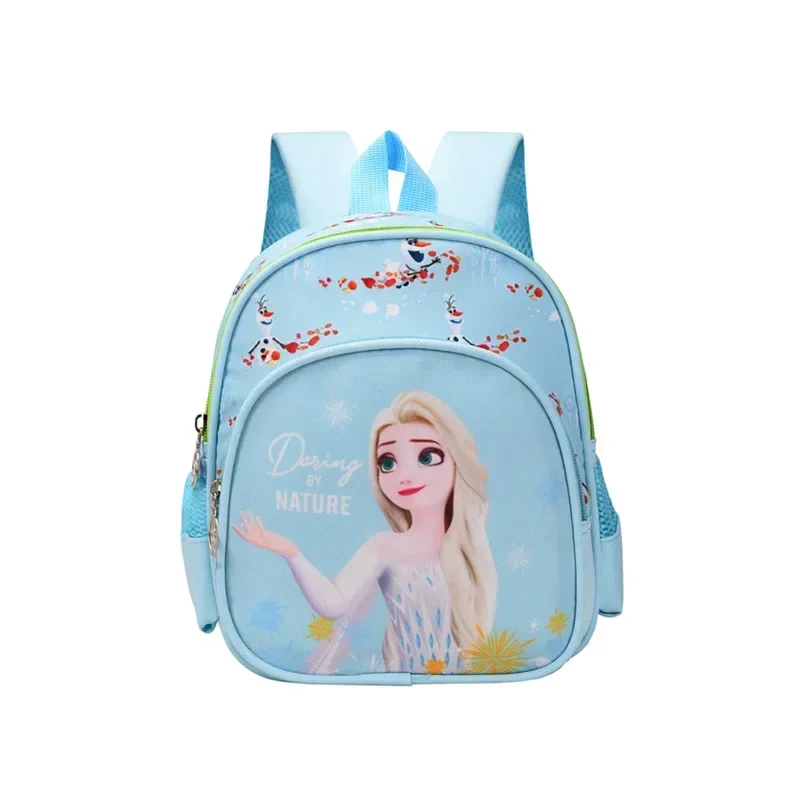 MINISO Disney Frozen Elsa Princess Cute Cartoon Girls School Backpack Casual Fashion Large Capacity Waterproof Dual-Shoulder Bag