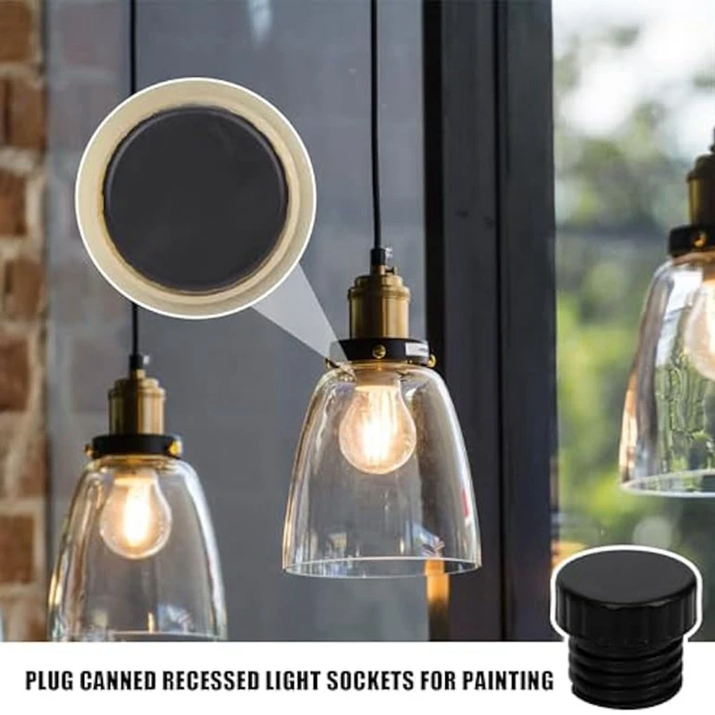 Tapones de seguridad para enchufe de luz de A74E-16Pcs, tapas de extremo de cubierta de enchufe de bombilla E26, tapas protectoras para enchufe de luz para luces de cadena
