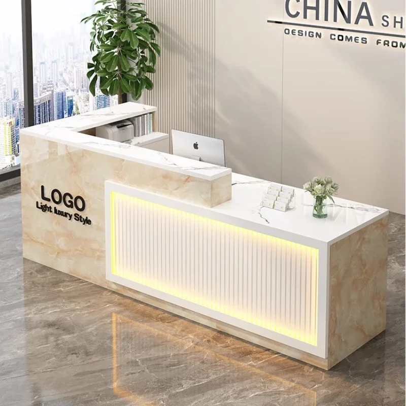 صالون الاستقبال الحديث مكتب مكافحة الزينة الجمال أمين الصندوق مكاتب الاستقبال مكتب Escritorio De Recepcion صالون الأثاث