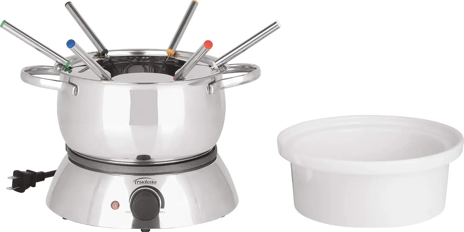 Set fonduta elettrica 3 in 1 Alto, 81 once, argento