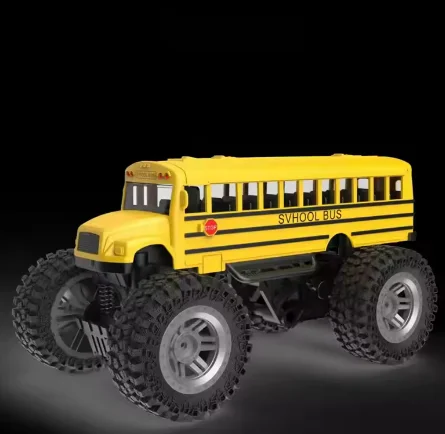 1:43 ล้อแม็กดึงกลับ School Bus ยานพาหนะของเล่นจําลองความเฉื่อยของเล่นรถการศึกษาจําลองของเล่นสําหรับชาย