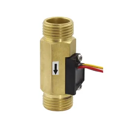 Water Flow Sensor Brass Switch Flowmeter Counter Water Flow Sensor Gas Water Heater Fittings Spare Parts For Boilers