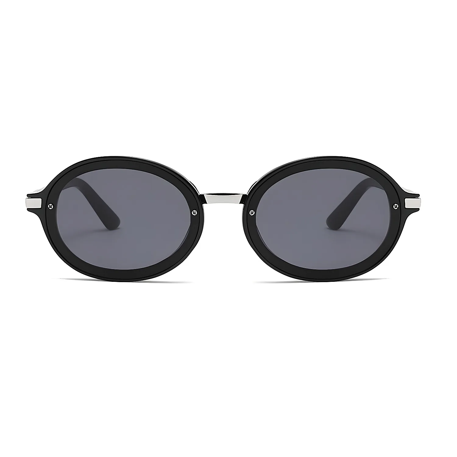 

3626 Retro Oval Round Metal Frame UV400 Protection Sunglasses for Women Small Face Vintage Western Fashion Travel Eyewear