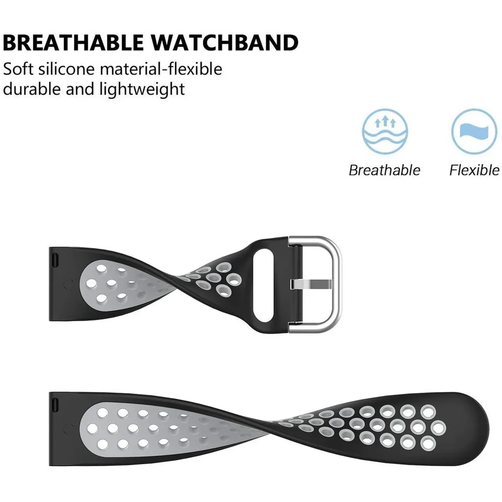 لساعة هواوي GT 2 2e 3 4 5 Pro 46 مللي متر GT3SE Buds ساعة 3 4 Pro 20 22 مللي متر حزام سيليكون ثنائي اللون قابل للتنفس معصمه