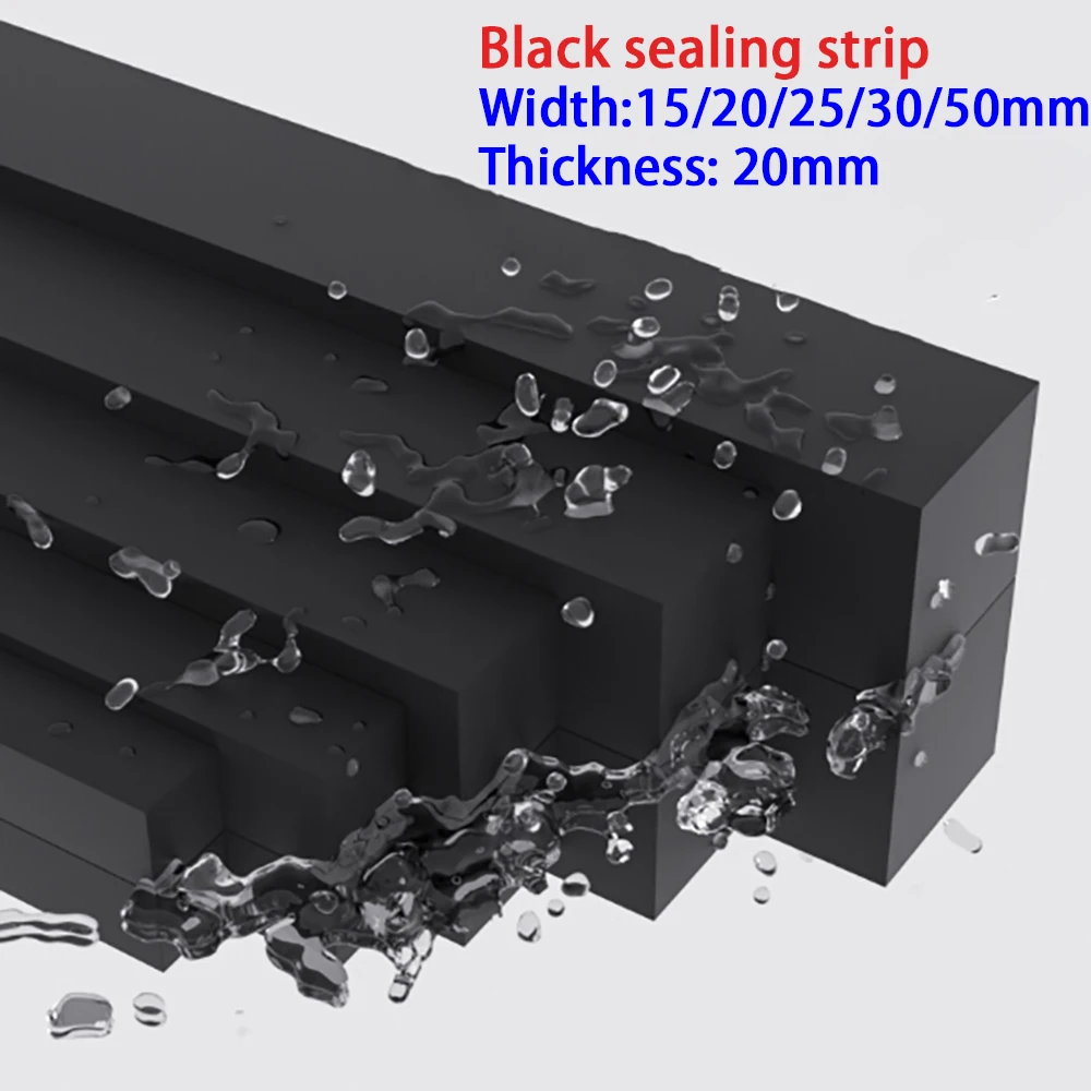 EVA Seal Strip Thick 20mm Width 15mm-50mm Self Adhesive Door Window Weather Stripping Sliding Sound Insulation Dust Seal Strip