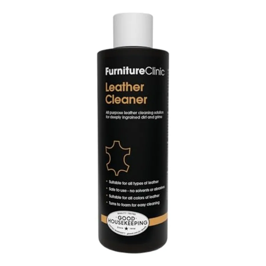 

Furniture Clinic Leather Cleaner n-Toxic Removes Dirt and Grime All-Purpose Cleaning Solution for Couches, Car Seats, Purses, S