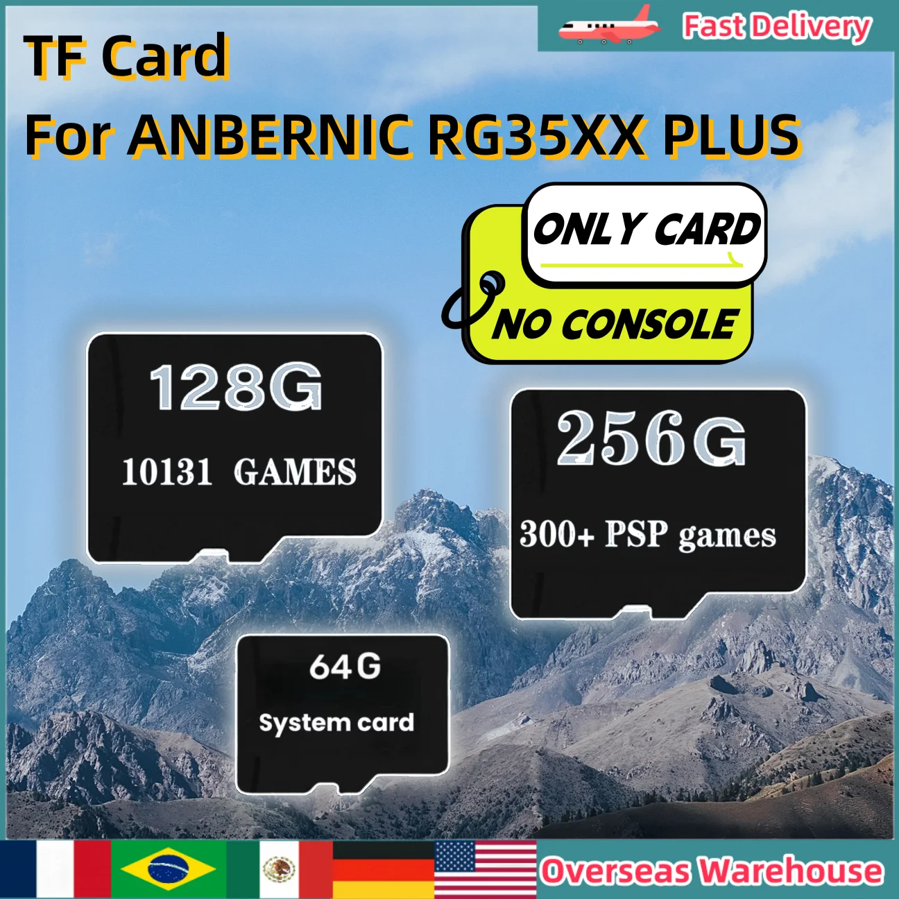 For ANBERNIC RG35XX PLUS Memory Card Retro Games TF Card Preloaded Games Video Game Console Men Birthday Gifts Accesorios Gifts