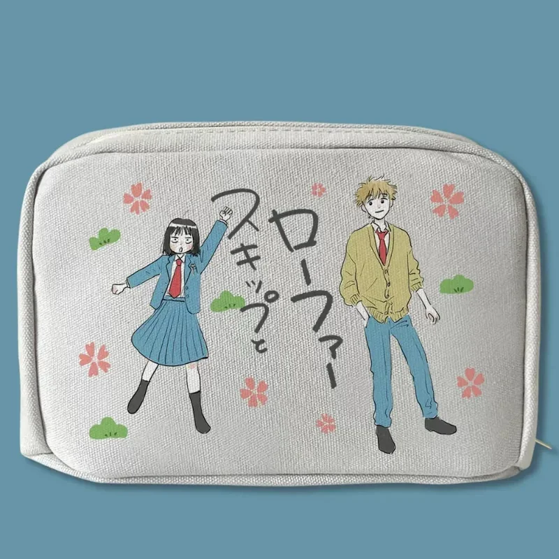 Anime Skip And Loafer Figure Stationery Bag Pencil Case A5 Size Kawaii Multilayer Large Capacity Student Gift For Girl