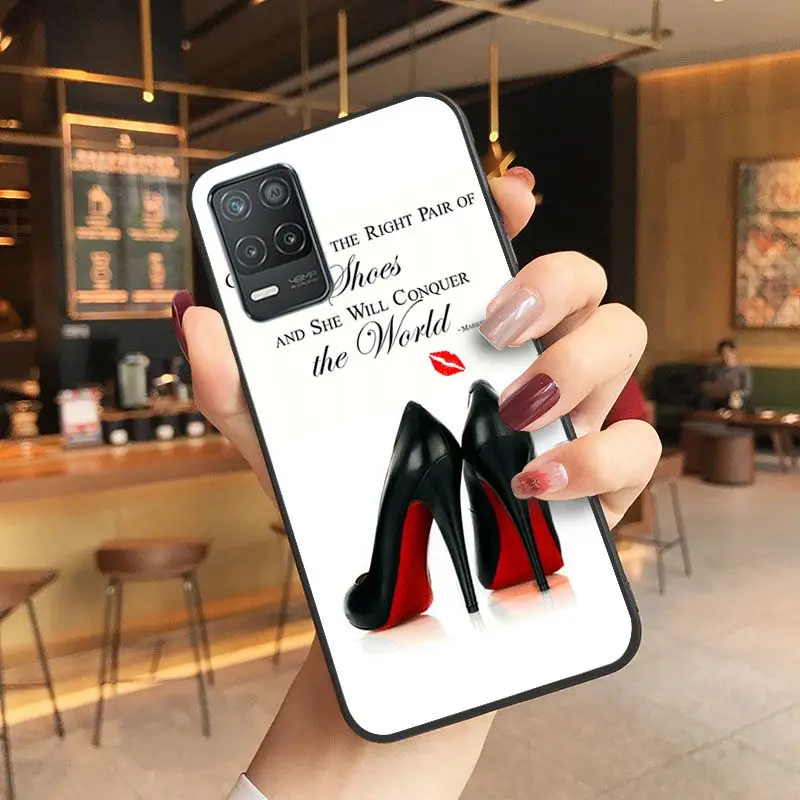 funda high heel shoes shell Phone cover For oppo Realme C25Y C55 C25S S21Y C11 6i 9i 7pro 8pro 9pro 11pro plus 10 Cases coque