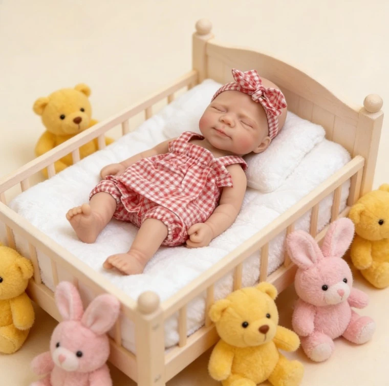 NPK 12''Solid Super Soft Elastic Silicone Hand-painting 3D Skin Reborn Pascale Lifelike Soft Touch Collectible Art Doll