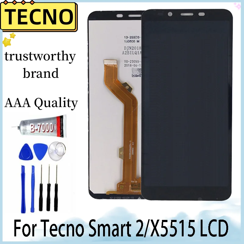 

100% Tested 5.5 inches Screen For Infinix Smart 2 x5515 Lcd Display Touch Screen Assembly For tecno X5515 Screen Replacemen