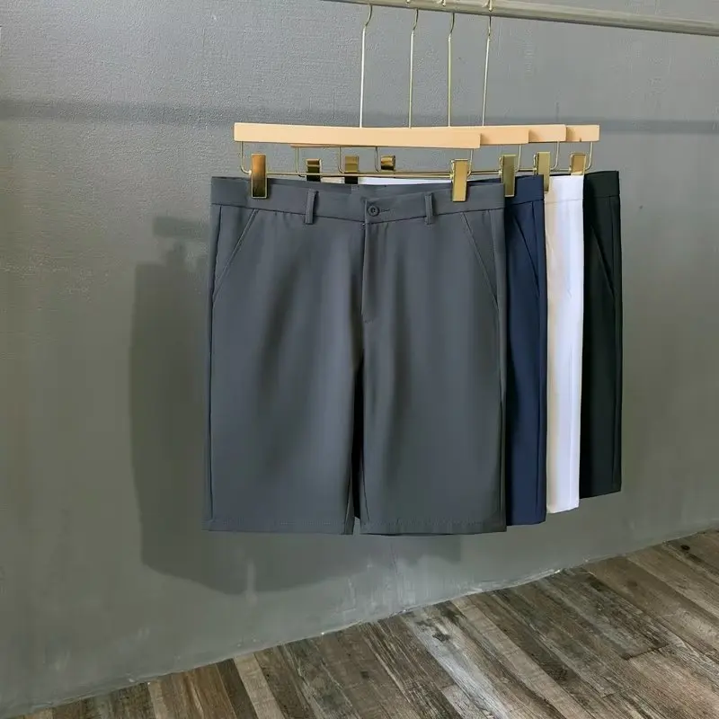 

Летние мужские повседневные брюки прямого кроя в стиле Hong Kong Sle, универсальные, для отдыха, в британском стиле, из смесового хлопка, длинные штаны