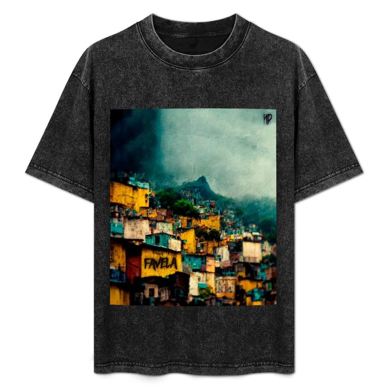

Favela vision T-Shirt oversized quick drying vintage t shirts plain white t shirts men