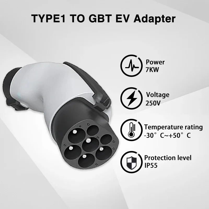 20% discount on Type1 to GBT Adapter 32A Type 1 J1772 Charger Adaptor for Chinese Version Electric Car with GB/T Charging Socket