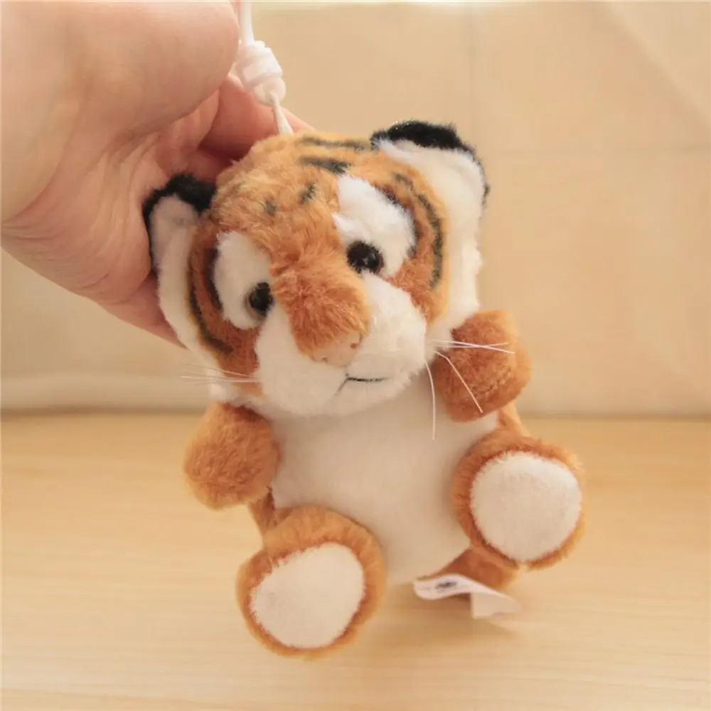 

Cute Men Little Tiger Plush Children Chinese Style Pendant Car Key Ring Ornaments Women Key Chain Cute Animal Coin Purse