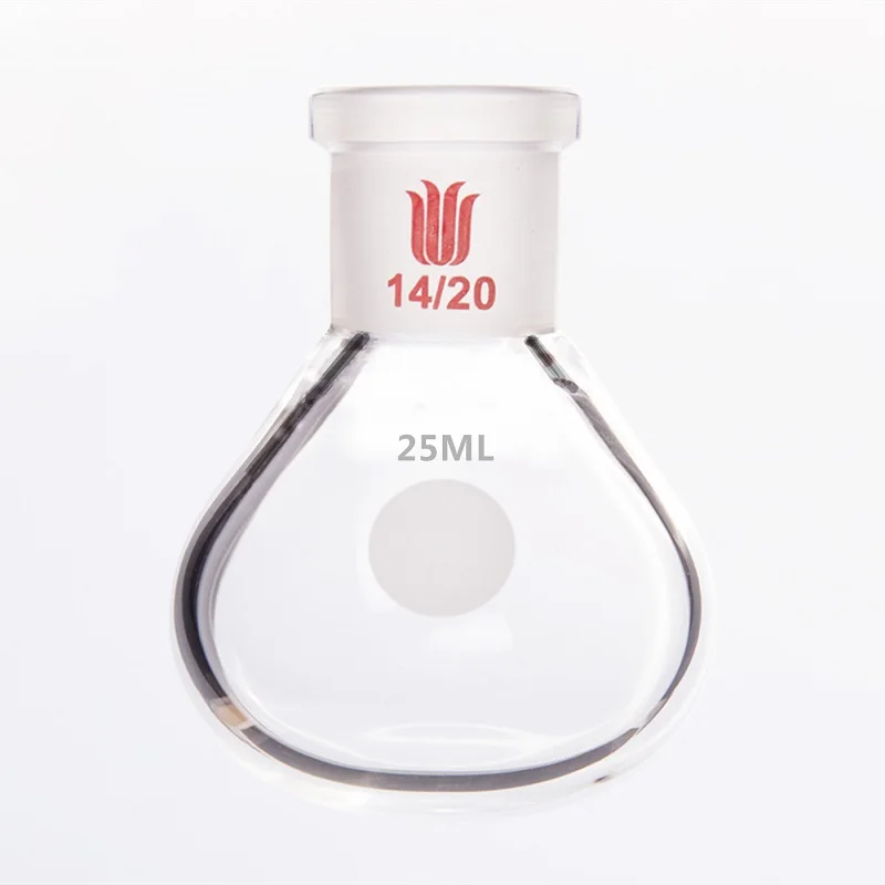 SYNTHWARE Evaporation ball bottle, Evaporative flask, Capacity 5mL 10mL 25mL 50mL 100mL, Borosilicate glass, F79