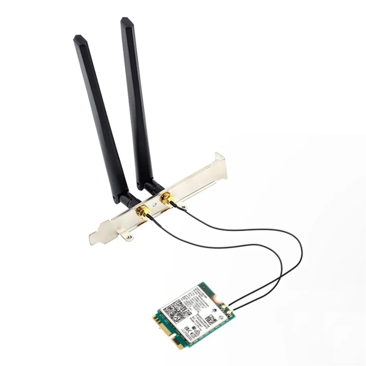 For Intel BE200 WiFi 7 M.2 Card Bluetooth 5.4 BE200NGW 2.4G/5G/6GHz Wireless Adapter Network Card with Antennas(6Dbi)