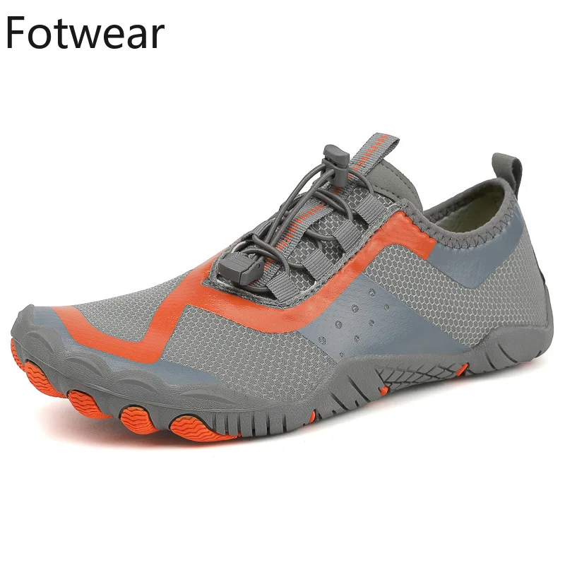 Wide Toe Sneakers Men Big Size Beach Barefoot Casual Shoes Quick-dry Unisex Yoga Gym Trainers Breathable Non-slip Sport Footwear