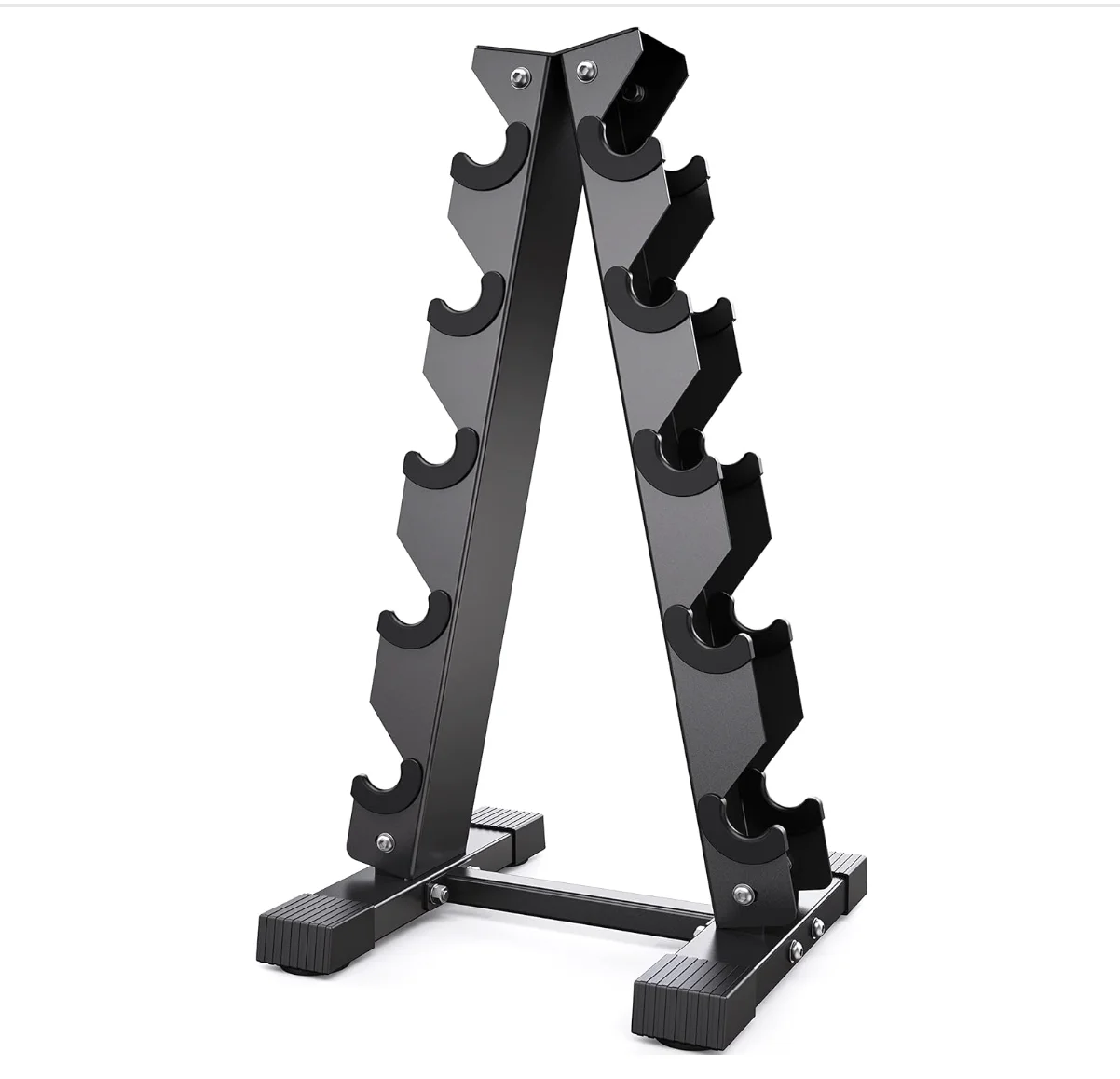 Hantelständer (nur Ständer), Gewichtsständer für Hanteln, kompakter A-Rahmen-Platzsparer für das Home-Gym, 5-stufiger Hantel-Aufbewahrungsständer