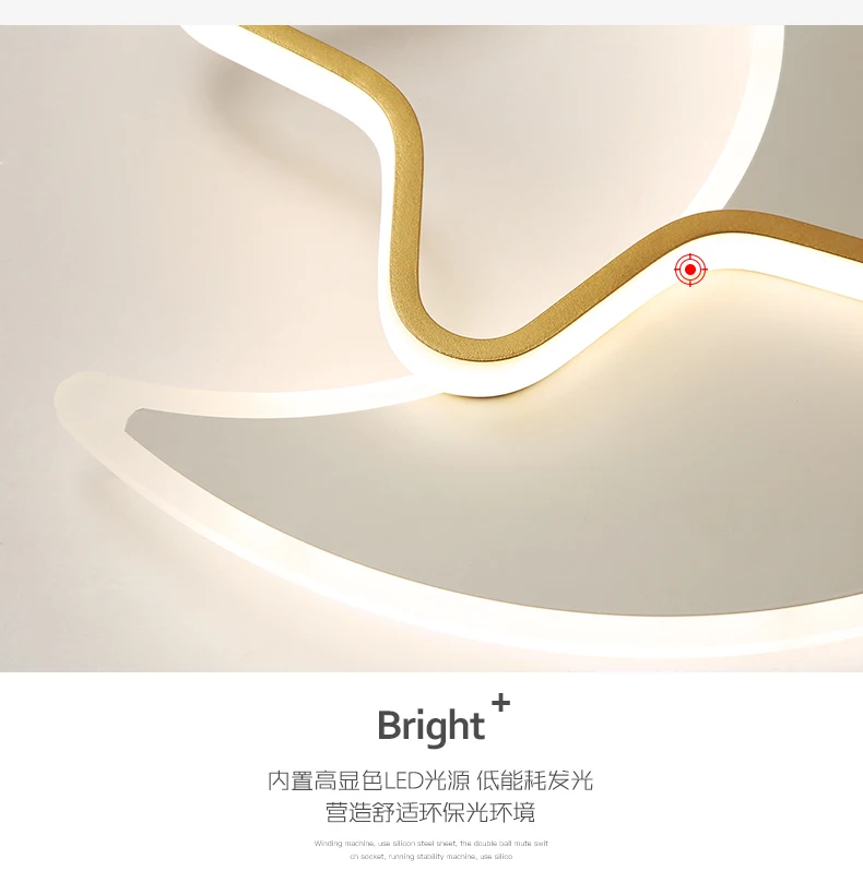 

Creative Led Ceiling Light For Kids Room Star Moon Design Plafon Baby Children Bedroom Lamp Ceiling Chandelier люстра потолочная